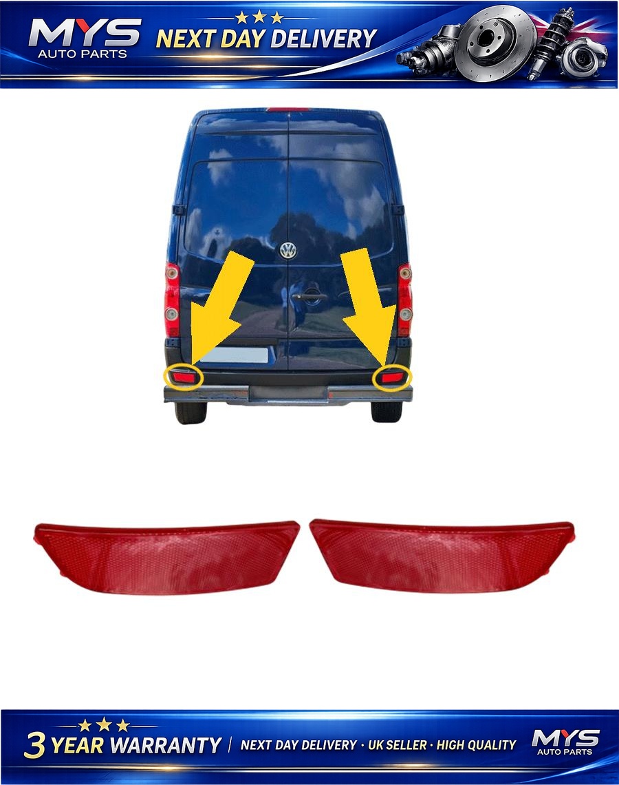 2X Rear Bumper Reflector Lens Left & Right For MERCEDES 3-t 3.5-t 4.6-t 5-t
