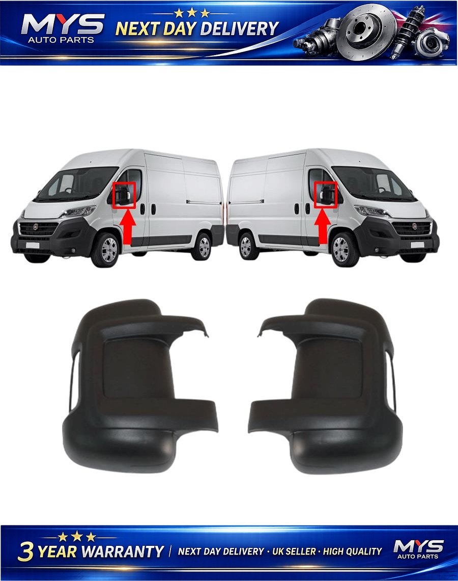 Wing Mirror Covers Caps Left And Right Side - FIAT Ducato - OEM 8153Y8 +more