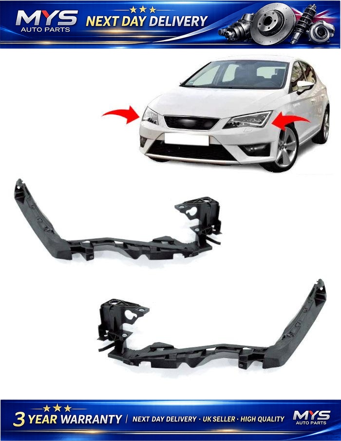 2x Headlight Holder Bracket Front Left & Right Side - SEAT Leon 5f 2012-2016