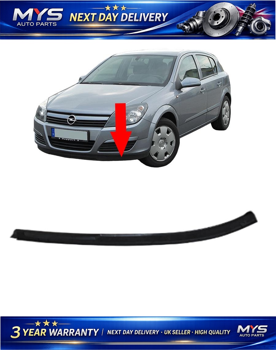 Front Bumper Spoiler Lip Bottom Left Side - VAUXHALL / OPEL Astra H