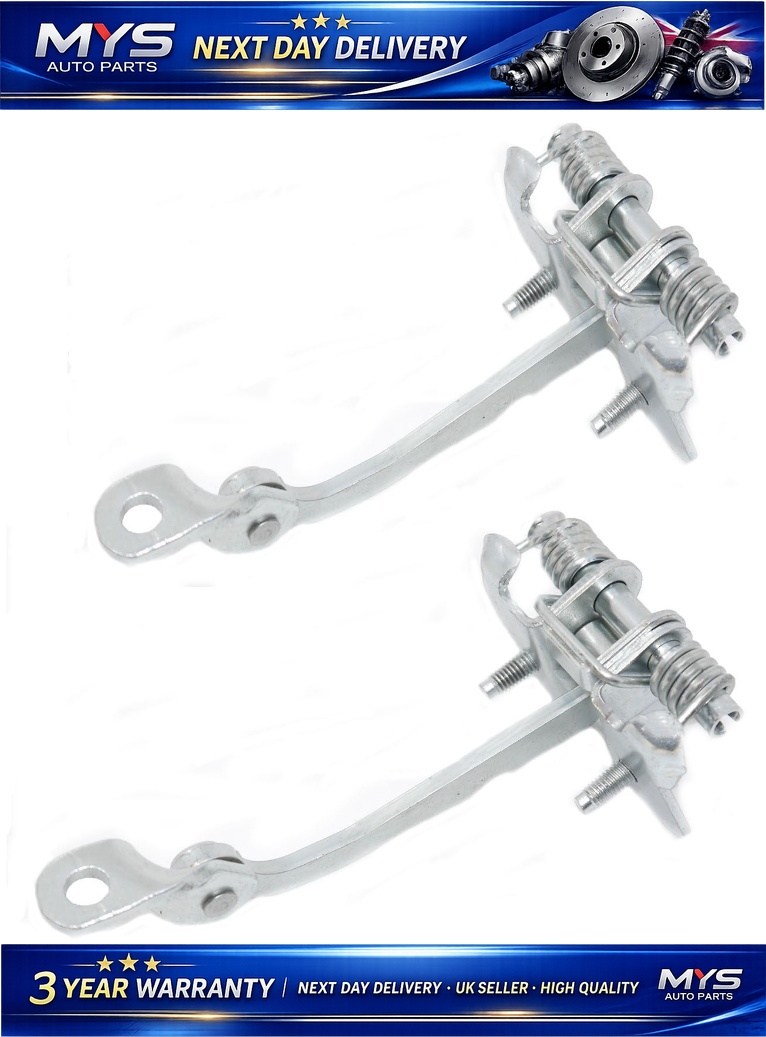 2 X Rear Door Hinge Stop Check Strap Limitery Right And Left Side - PEUGEOT 206