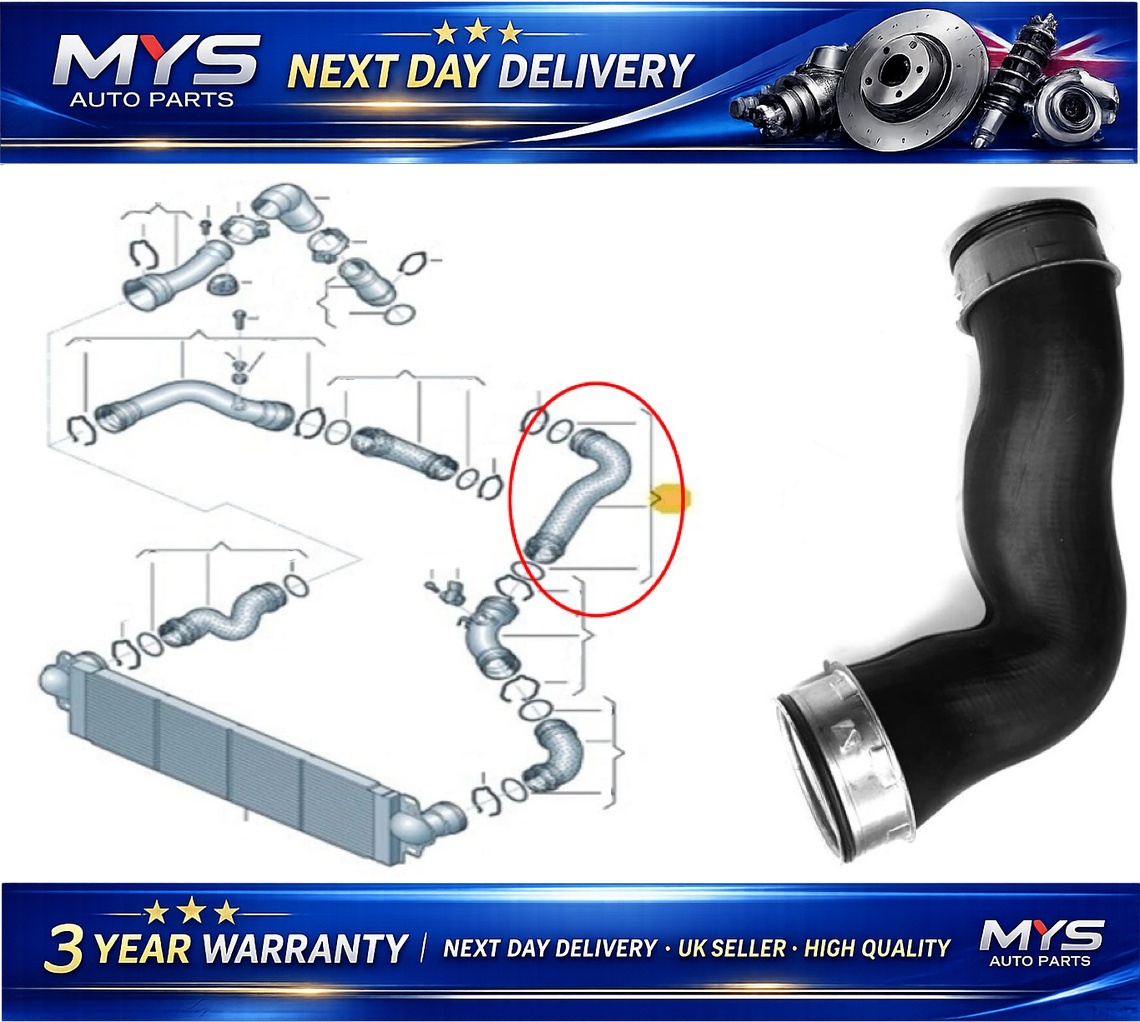 Turbo Intercooler Hose Pipe - VW Transporter Multivan T5 2.5 Tdi