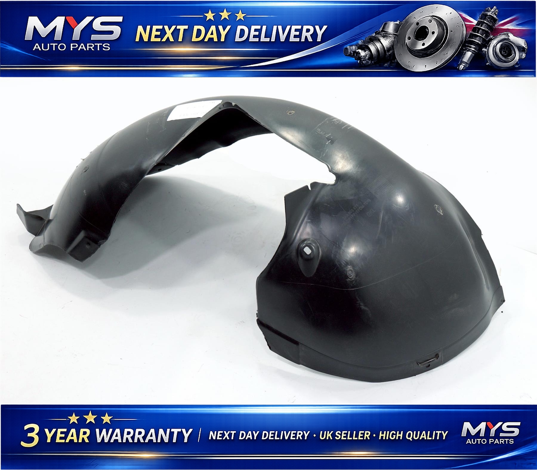 Wheel Arch Liner Splash Guard Front Left - VW Passat B6 B7 - OEM 3AA805977
